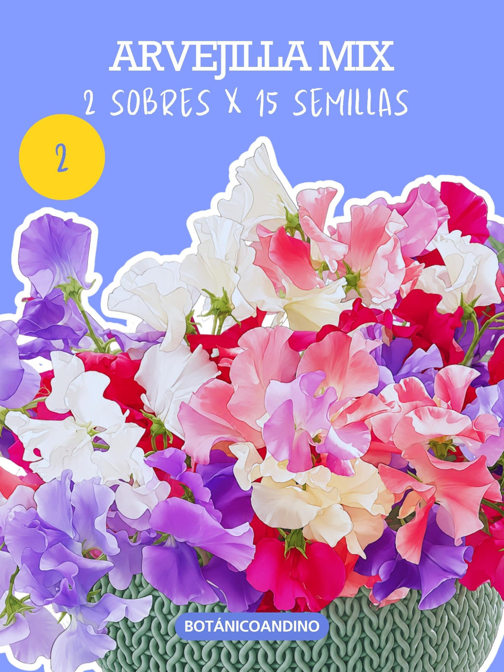 PROMO SEMILLAS ARVEJILLAS X 9 SOBRES