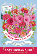 Mezcla de flores rosadas